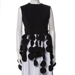 A.W.A.K.E. Mode Black Laser Cut Top Size 40 BNWT